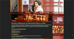 Desktop Screenshot of esprit-hotel.de